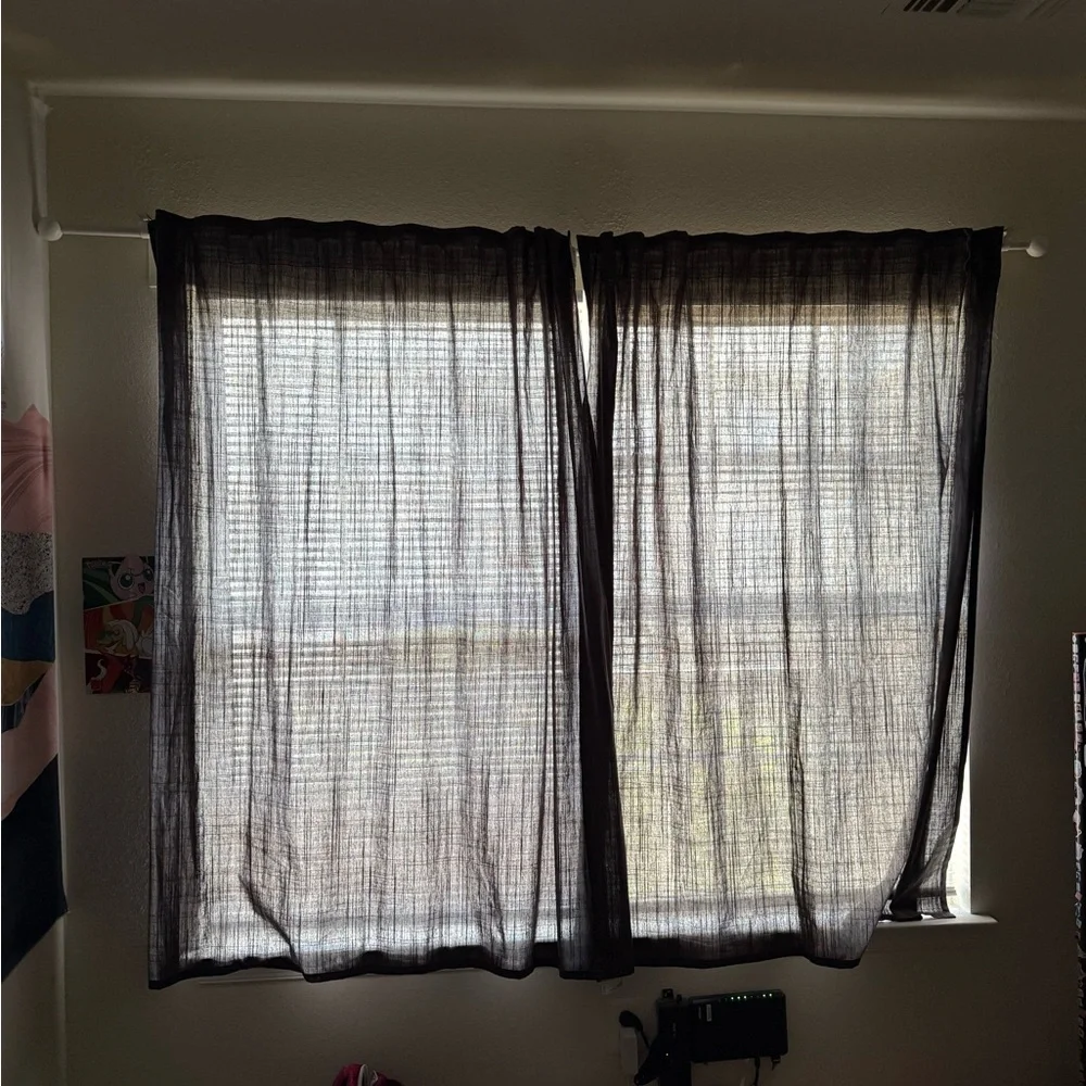 IKEA Ritva gray short Curtains